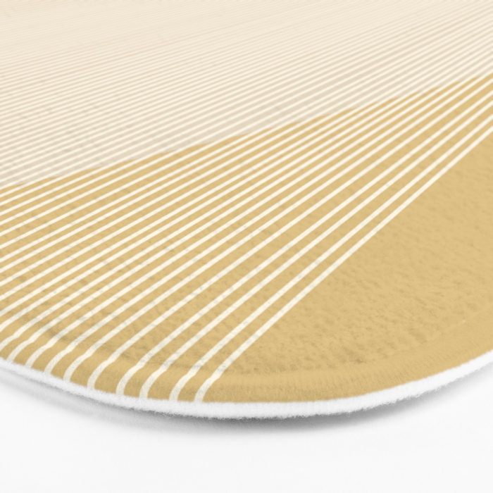 Cecilia Shapes I - Neutral Yellow and Purple Bath Mat Gallery Image 3