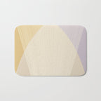 Cecilia Shapes I - Neutral Yellow and Purple Bath Mat Gallery Image 1