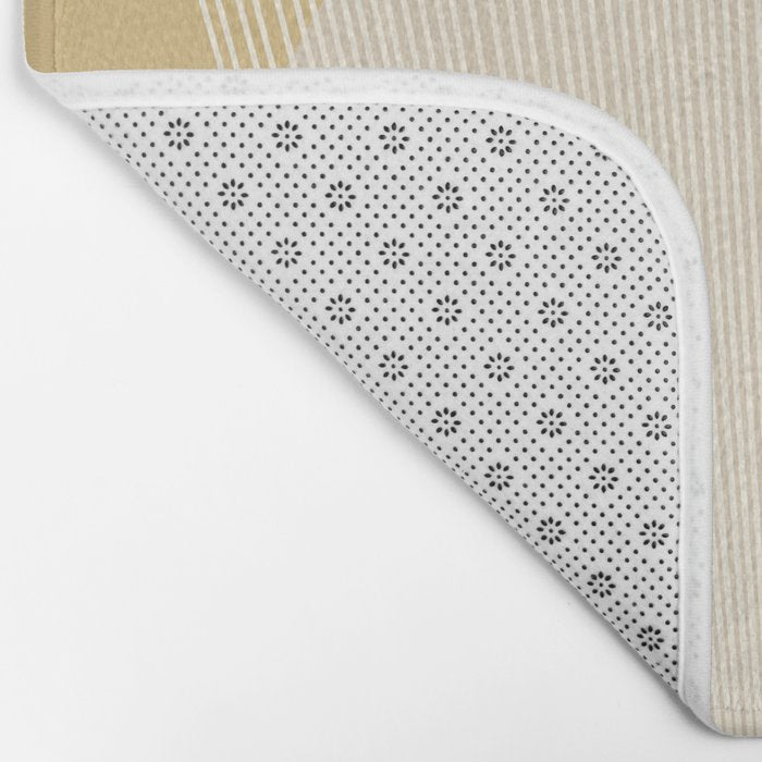 Cecilia Shapes I - Neutral Yellow and Purple Bath Mat Gallery Image 2
