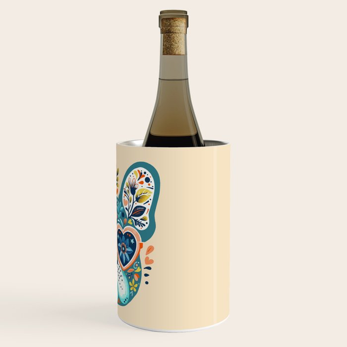 Cute French bulldog and heart shaped sunglasses  Wine Chiller Gallery Image 3
