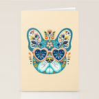 Cute French bulldog and heart shaped sunglasses  Stationery Card Gallery Image 2