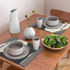Geometric gray black design 2 Placemat Gallery Image 2
