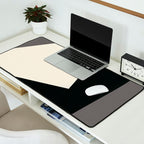 Geometric gray black design 2 Desk Mat Gallery Image 2