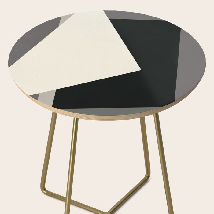 Geometric gray black design 2 Side Table Gallery Image 2