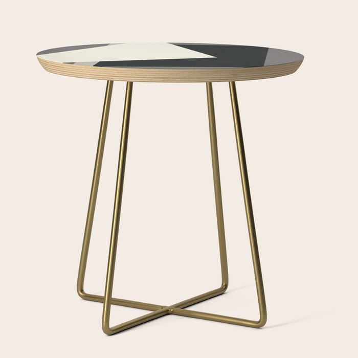 Geometric gray black design 2 Side Table Gallery Image 1