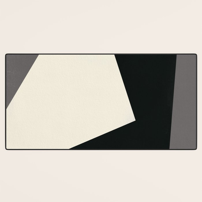 Geometric gray black design 2 Desk Mat Gallery Image 3