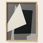 Geometric gray black design 2 Serving Tray Gallery Image 1