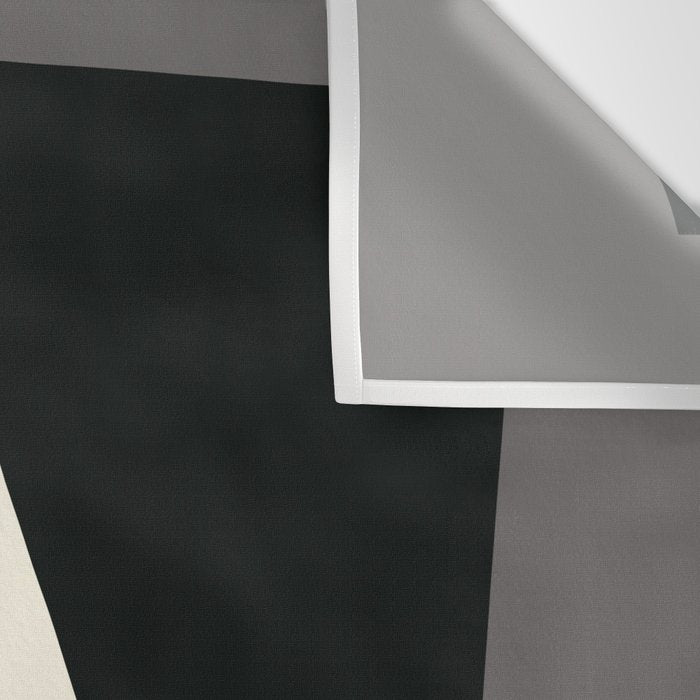 Geometric gray black design 2 Wall Tapestry Gallery Image 3