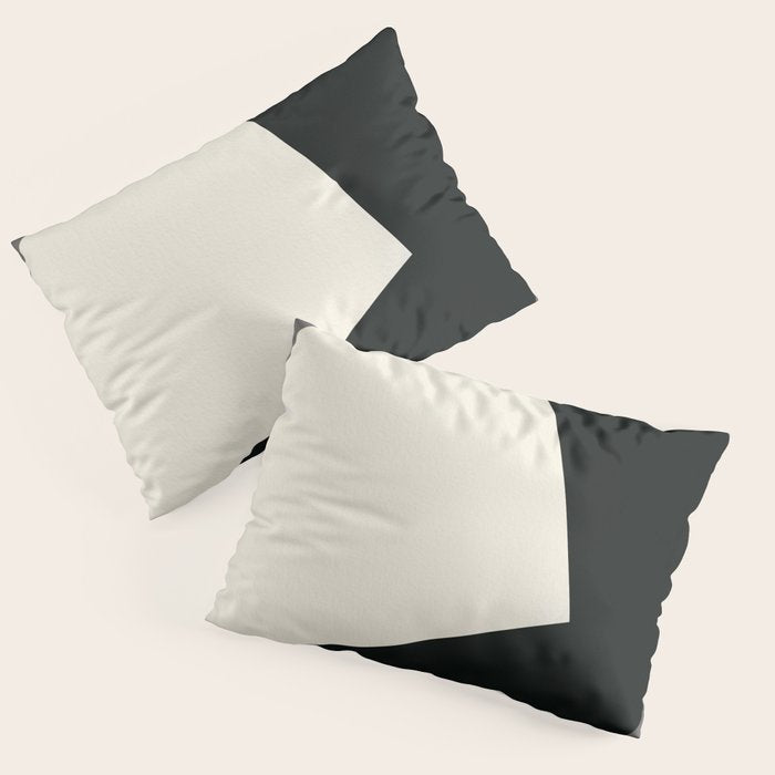 Geometric gray black design 2 Pillow Sham Gallery Image 3