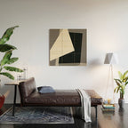Geometric gray black design 2 Wood Wall Art Gallery Image 2