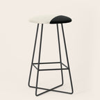 Geometric gray black design 2 Stool Gallery Image 1