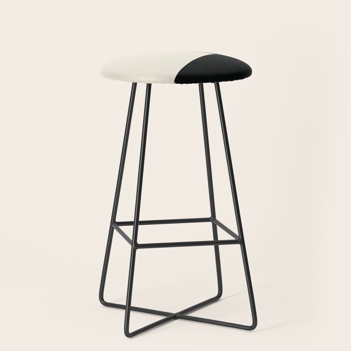 Geometric gray black design 2 Stool Gallery Image 1