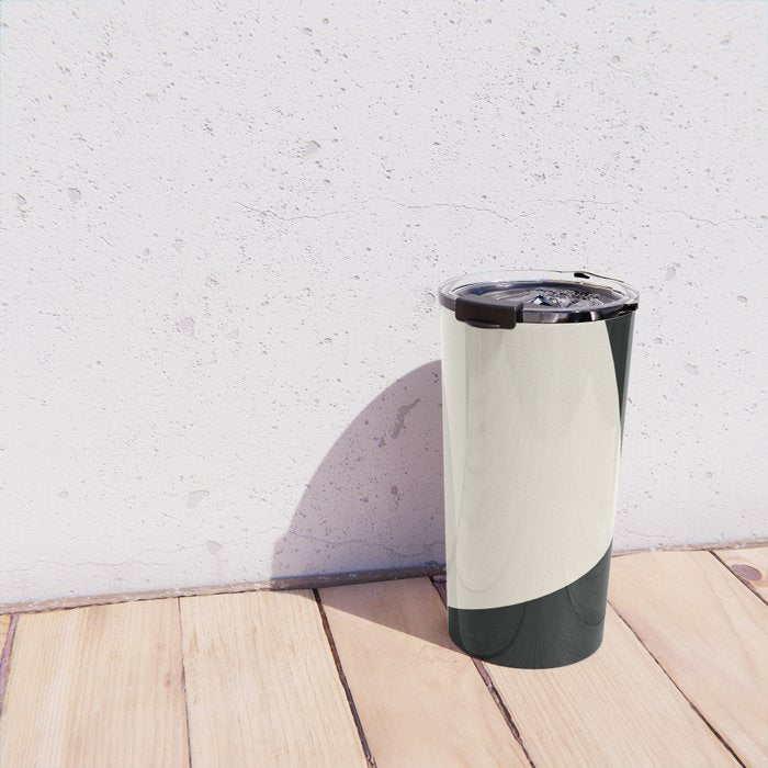 Geometric gray black design 2 Travel Mug Gallery Image 4