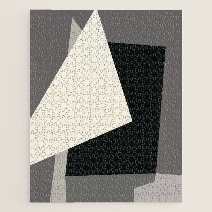 Geometric gray black design 2 Jigsaw Puzzle Gallery Image 1