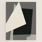 Geometric gray black design 2 Jigsaw Puzzle Gallery Image 1
