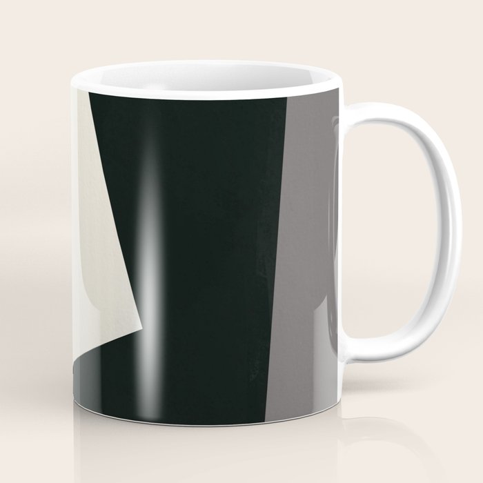 Geometric gray black design 2 Coffee Mug Gallery Image 1