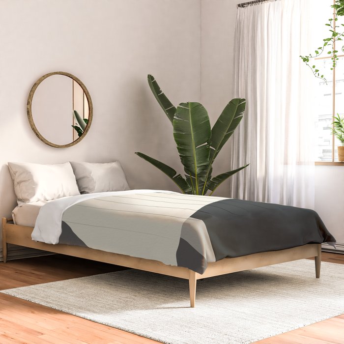 Geometric gray black design 2 Comforter Gallery Image 2