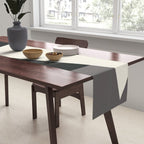Geometric gray black design 2 Table Runner Gallery Image 2