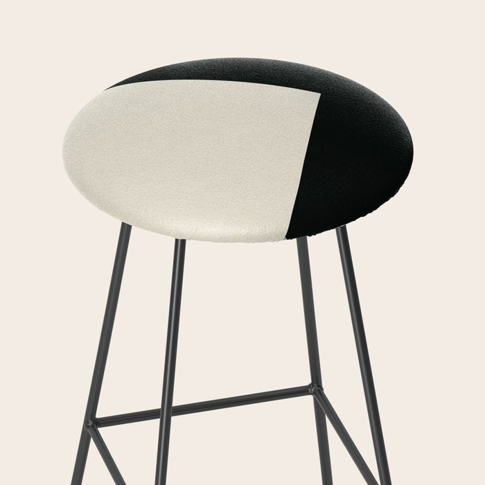 Geometric gray black design 2 Stool Gallery Image 2