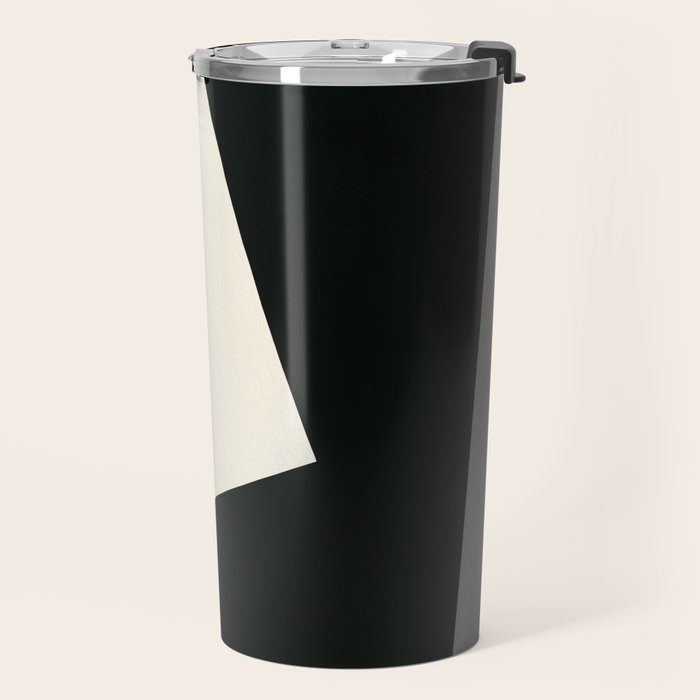 Geometric gray black design 2 Travel Mug Gallery Image 2