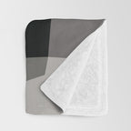 Geometric gray black design 2 Throw Blanket Gallery Image 3