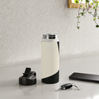 Geometric gray black design 2 Water Bottle Gallery Image 4