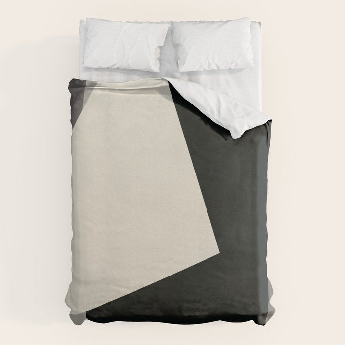 Geometric gray black design 2 Duvet Cover Gallery Image 6