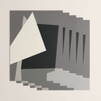 Geometric gray black design 2 Wrapping Paper Gallery Image 3