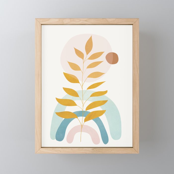 Soft Abstract Shapes 09 Mini Art Print Gallery Image 1