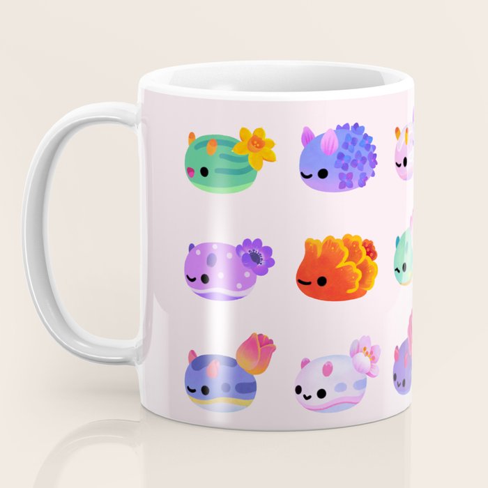 Flower sea slug - pastel Coffee Mug Gallery Image 3