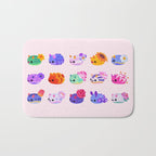 Flower sea slug - pastel Bath Mat Gallery Image 1