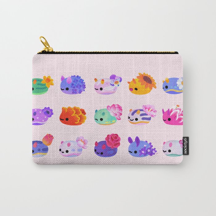 Flower sea slug - pastel Carry All Pouch Gallery Image 1
