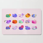 Flower sea slug - pastel Cutting Board Gallery Image 1