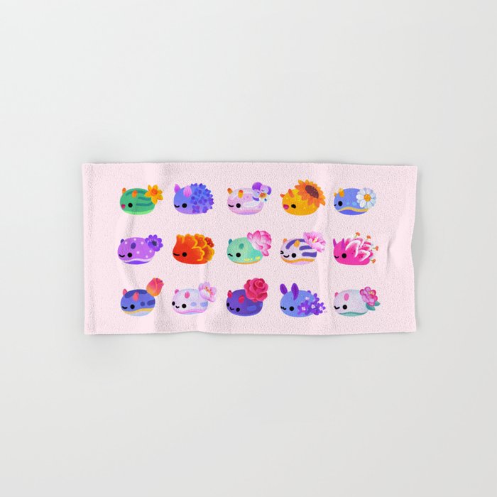 Flower sea slug - pastel Bath Towel Gallery Image 1