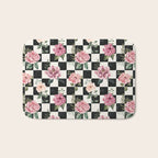 Moonlit Hollow Vintage Checkered Floral Bath Mat Gallery Image 1