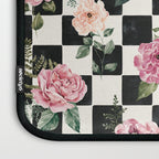 Moonlit Hollow Vintage Checkered Floral Laptop Sleeve Gallery Image 3