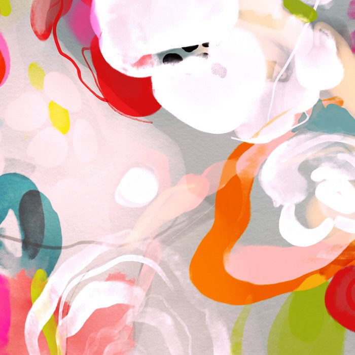 Dream flowers in pink rose floral abstract art Coffee Mug Gallery Image 2
