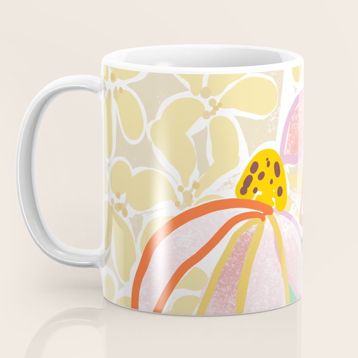 Chalky coneflowers still life Coffee Mug Gallery Image 3