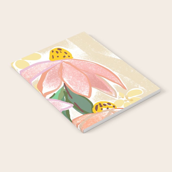 Chalky coneflowers still life Notebook Gallery Image 1