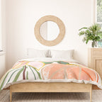 Chalky coneflowers still life Duvet Cover Gallery Image 3