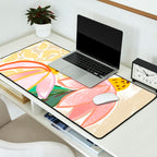 Chalky coneflowers still life Desk Mat Gallery Image 2
