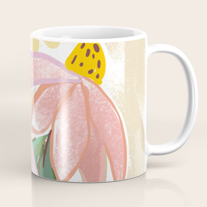 Chalky coneflowers still life Coffee Mug Gallery Image 1