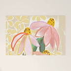 Chalky coneflowers still life Welcome Mat Gallery Image 1