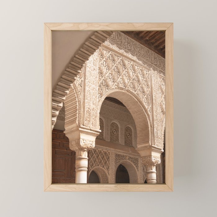 Islamic Architecture - Alhambra Granada Spain Photography Mini Art Print Gallery Image 1