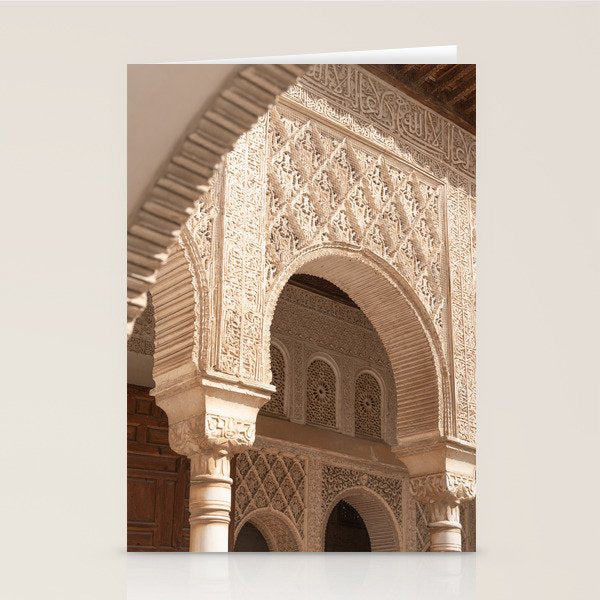 Islamic Architecture - Alhambra Granada Spain Photography Stationery Card Gallery Image 2