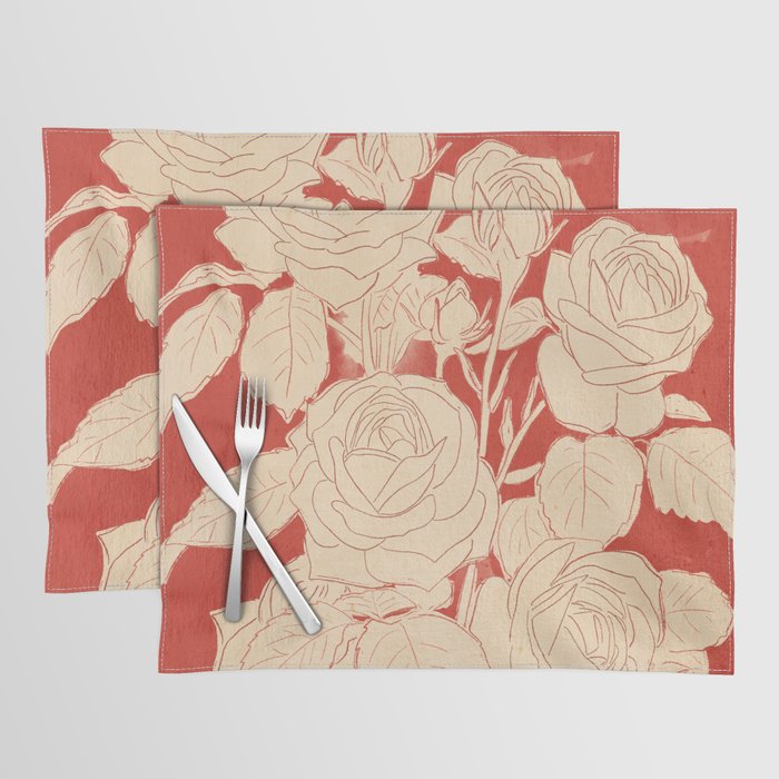 White Roses  Placemat Gallery Image 1