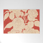 White Roses  Welcome Mat Gallery Image 1