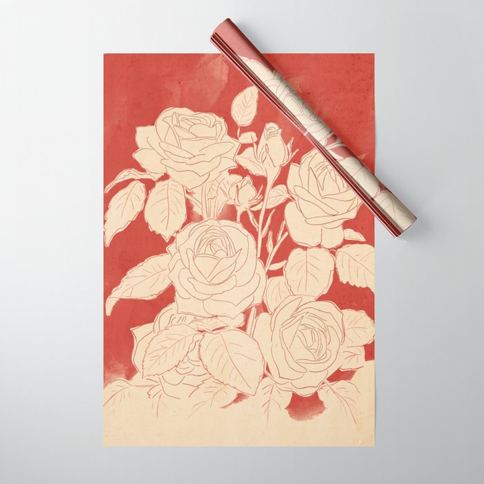 White Roses  Wrapping Paper Gallery Image 1