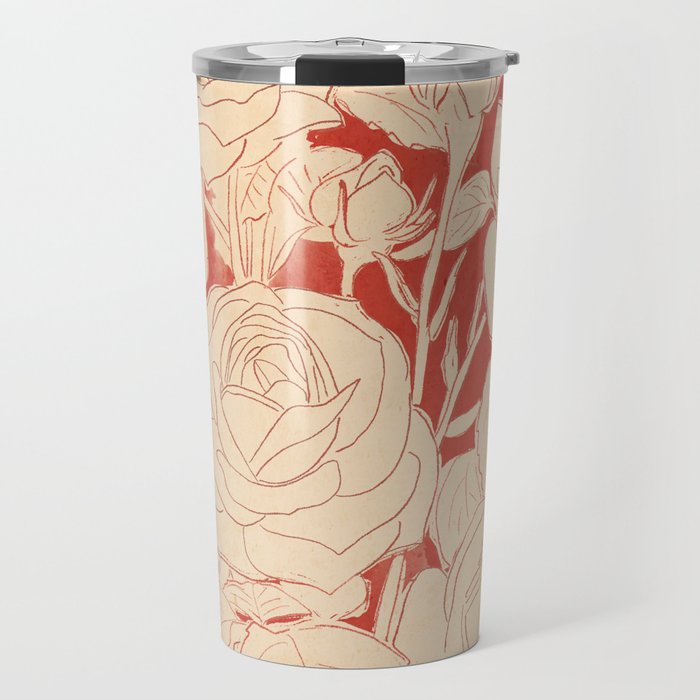 White Roses  Travel Mug Gallery Image 1