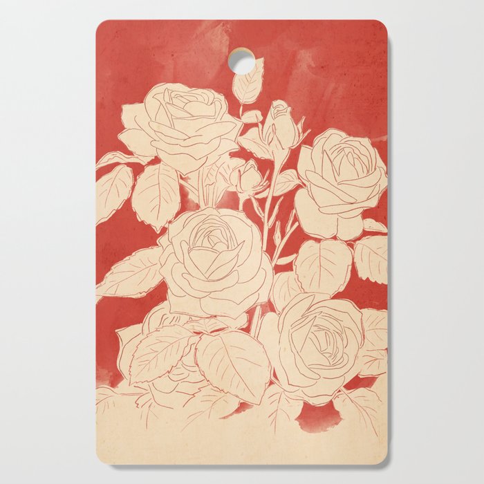 White Roses  Cutting Board Gallery Image 1
